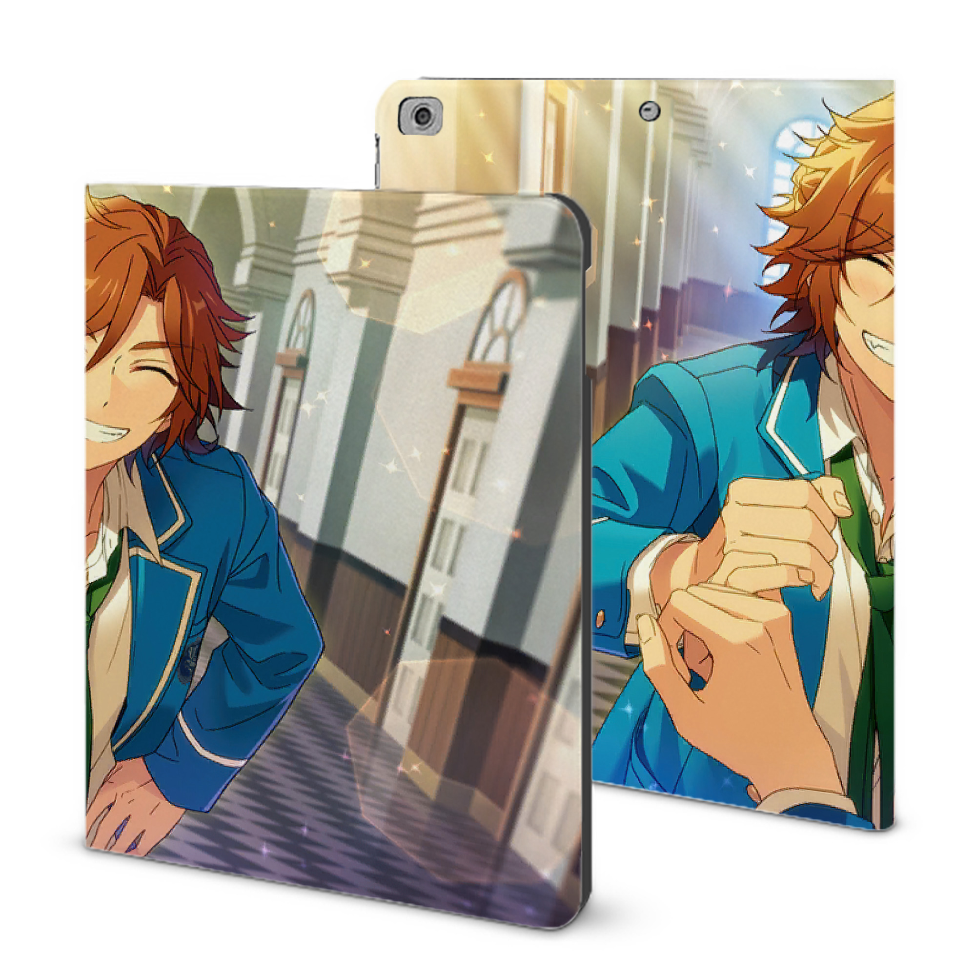（画像用） あんさんぶるスターズ! Ensemble Stars IPad ケース ブック型 PUレザー TPU 耐衝撃 軽量 薄型 ペン収納なし 全面保護 IPad 各モデル対応